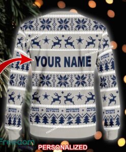 NEW Handmade Dallas Cowboys Ugly Christmas 3D Sweater Gift For Men And Women - NFL Dallas Cowboys Ugly Christmas Sweater For Men And Women Photo 2