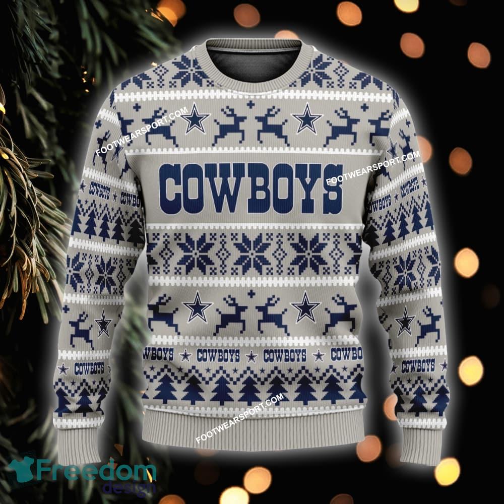 NEW Handmade Dallas Cowboys Ugly Christmas 3D Sweater Gift For Men And Women image NEW Handmade Dallas Cowboys Ugly Christmas 3D Sweater Gift For Men And Women - NFL Dallas Cowboys Ugly Christmas Sweater For Men And Women Photo 1