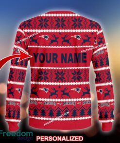 NEW Holidaywear New England Patriots Ugly Christmas Sweater Gift Holidays - NFL New England Patriots Ugly Christmas Sweater For Men And Women Photo 2