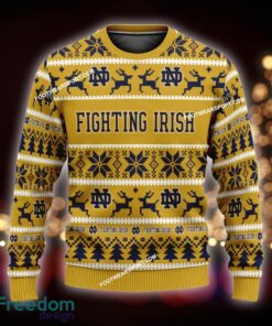 NEW Hygge Notre Dame Fighting Irish Ugly Christmas Sweater Gift Holidays