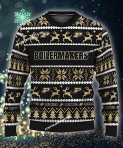 NEW Icy Purdue Boilermakers Knitted Christmas Sweater Gift For Men And Women