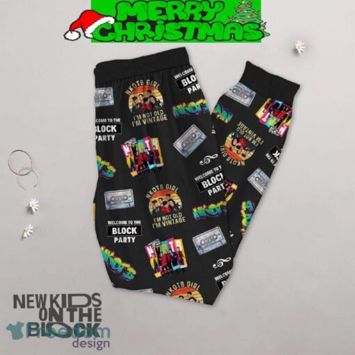 New Kids On The Block Living The Block Life Fleece Pajamas Set All Over Print Christmas Gift - New Kids On The Block Living The Block Life Fleece Pajamas Set-2