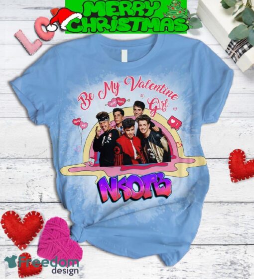 New Kids On The Block My Valentine Fleece Pajamas Set For Christmas - New Kids On The Block My Valentine Fleece Pajamas Set-3