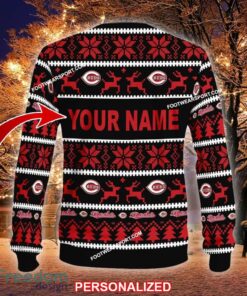 NEW Knitwear Cincinnati Reds Ugly Christmas Sweater Gift For Adult - MLB Cincinnati Reds Ugly Christmas Sweater For Men And Women Photo 2