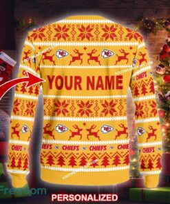 NEW Knitwear Kansas City Chiefs Ugly Christmas Sweater Gift For Men And Women - NFL Kansas City Chiefs Ugly Christmas Sweater For Men And Women Photo 2