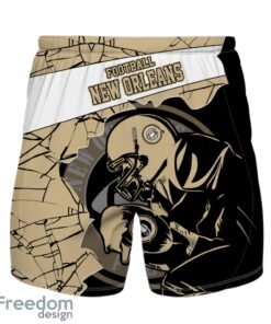 New Orleans Football Team Personalized Name Number Hawaiian Shirt And Shorts Team Gift Product Photo 2