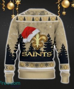 New Orleans Saints Car For Fans 3D Sweater Ugly Christmas Santa Hat Tree Gift For Men Women - New Orleans Saints Ugly Christmas Sweater_3