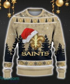 New Orleans Saints Car For Fans 3D Sweater Ugly Christmas Santa Hat Tree Gift For Men Women