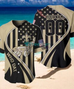 New Orleans Saints Custom Name And Number Slogan Baseball Jersey Shirt