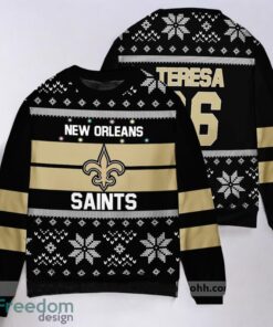 New Orleans Saints Gifts Xmas 2023 Custom Ugly Christmas Sweater 3D Printed Christmas Gift