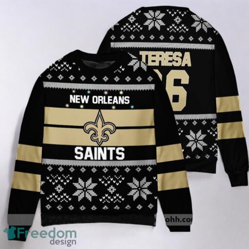 New Orleans Saints Gifts Xmas 2023 Custom Ugly Christmas Sweater 3D Printed Christmas Gift Product Photo 1