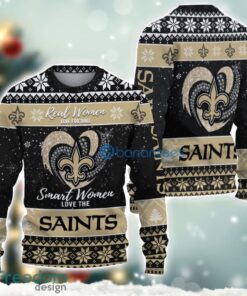 New Orleans Saints Logo Ugly Christmas Sweater For Fans Men And Women Christmas Gift Ideas Product Photo 2