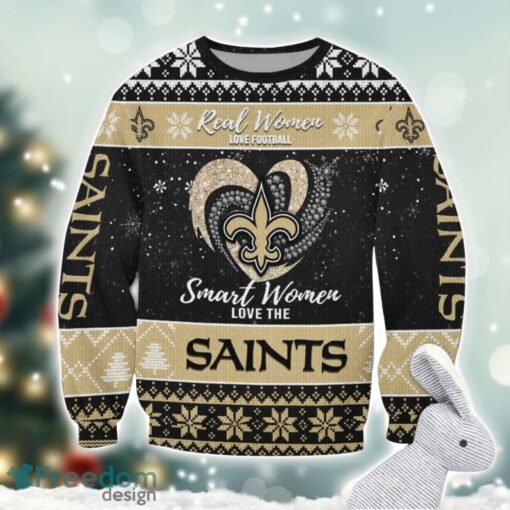 New Orleans Saints Logo Ugly Christmas Sweater For Fans Men And Women Christmas Gift Ideas Product Photo 1