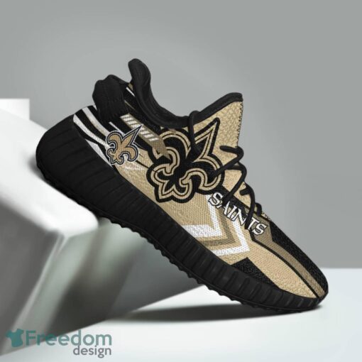 New Orleans Saints Speedsters Yeezy Running Shoes For Fans Gift Men Women - New Orleans Saints Speedsters Yeezy Boost Running Shoes_1