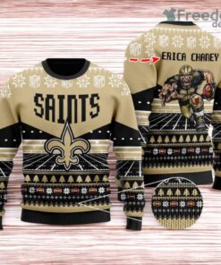 New Orleans Saints Ugly Sweater Mascot NFL Christmas Gifts for big fans
