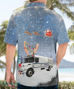 New York City Department Of Correction Christmas Hawaiian Shirt Product Photo 2