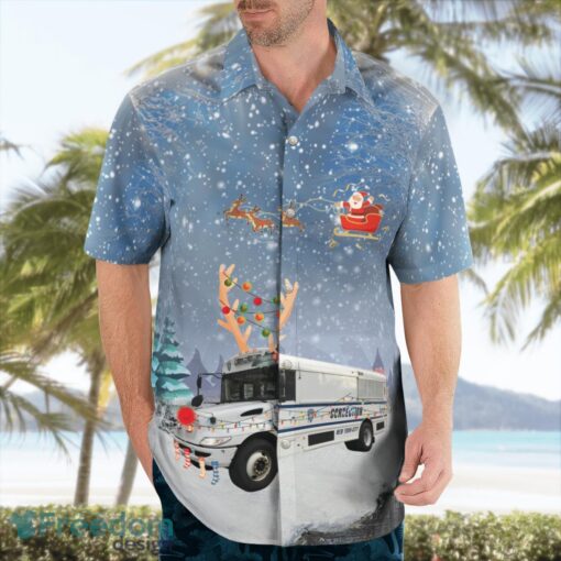 New York City Department Of Correction Christmas Hawaiian Shirt Product Photo 4