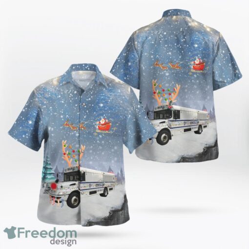 New York City Department Of Correction Christmas Hawaiian Shirt Product Photo 1