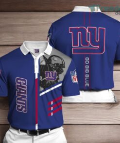 New York Giants 3D Polo Shirt For Fans