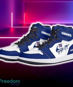 New York Giants Air Jordan Hightop Shoes New Custom Name For Fans Gift Sneaker - New York Giants Air Jordan Hightop Shoes Photo 5