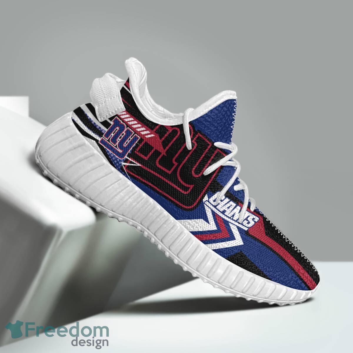New York Giants Speedsters Yeezy Running Shoes For Fans Gift Men Women image New York Giants Speedsters Yeezy Running Shoes For Fans Gift Men Women - New York Giants Speedsters Yeezy Boost Running Shoes_5
