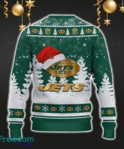 New York Jets Car For Fans 3D Sweater Ugly Christmas Santa Hat Tree Gift For Men Women - New York Jets Ugly Christmas Sweater_3