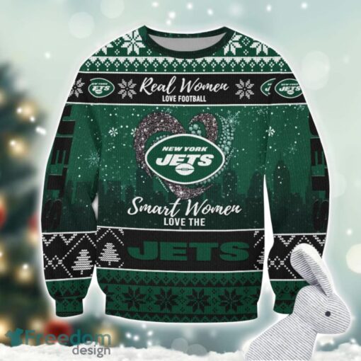 New York Jets Logo Ugly Christmas Sweater For Fans Men And Women Christmas Gift Ideas Product Photo 1