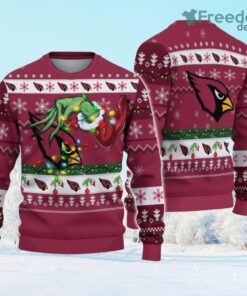 NFL Arizona Cardinals Grinch Christmas Ugly Sweater Gift Christmas