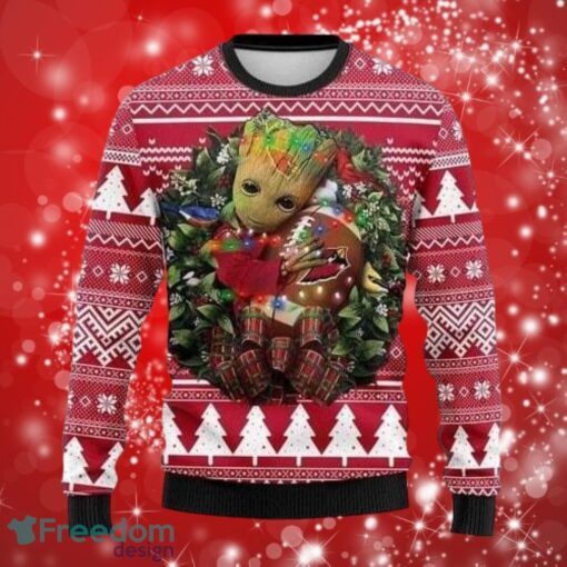 NFL Arizona Cardinals I Am Groot Hug Christmas Full Over Print Gifts Christmas 3D Sweater Shirt Product Photo 1