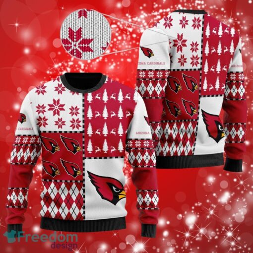 NFL Arizona Cardinals Logo Christmas Full Over Print Gifts Christmas 3D Sweater Shirt Product Photo 1