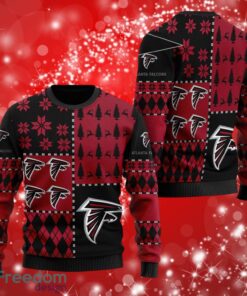 NFL Atlanta Falcons Logo Christmas Dark Sweater Full Over Print Gifts Christmas 3D Sweater Shirt