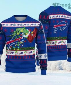 NFL Buffalo Bills Grinch Christmas Ugly Sweater Gift Christmas