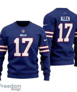 NFL Buffalo Bills Josh Allen All Over Print Christmas Sweater