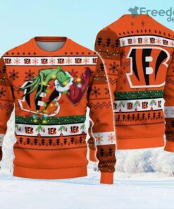 NFL Cincinnati Bengals Grinch Christmas Ugly Sweater Gift Christmas