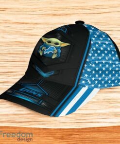 Nfl Classic Cap 3D Detroit Lions Classic Cap 3D Baby Yoda New Fashion