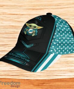 Nfl Classic Cap 3D Miami Dolphins Classic Cap 3D Baby Yoda New Fashion