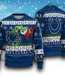 NFL Indianapolis Colts Grinch Christmas Ugly Sweater Gift Christmas