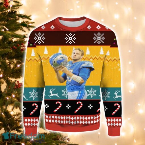 NFL Jared Goff Christmas Gift Ugly Christmas Sweater For Men And Women Product Photo 1