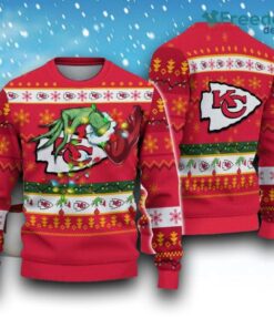 NFL Kansas City Chiefs Grinch Christmas Ugly Sweater Gift Christmas