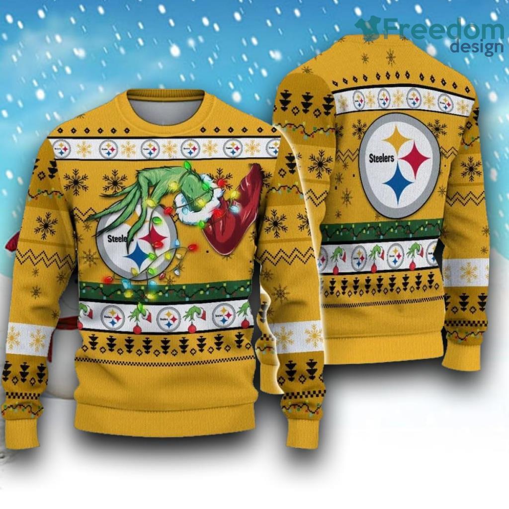 NFL Pittsburgh Steelers Grinch Christmas Ugly Sweater Gift Christmas image NFL Pittsburgh Steelers Grinch Christmas Ugly Sweater Gift Christmas Product Photo 1