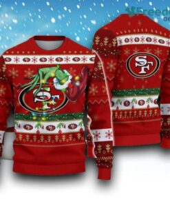 NFL San Francisco 49ers Grinch Christmas Ugly Sweater Gift Christmas