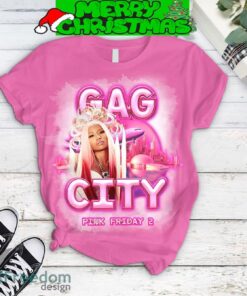 Nicki Minaj Gag City The Pink Friday 2 Tour Pink Version Fleece Pajamas Set Gift Family - Nicki Minaj Gag City The Pink Friday 2 Tour Pink Version Fleece Pajamas Set-2