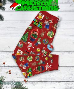 Nintendo Super Mario Merry Super Christmas Santa Mario Christmas Tree Pajamas Set Full Print Christmas For Women - Nintendo Super Mario Merry Super Christmas Santa Mario Christmas Tree Pajamas Set-3