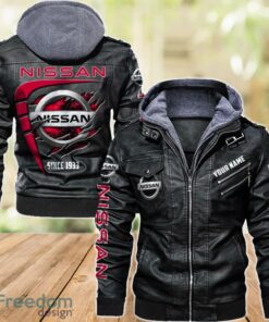 Nissan 2D Leather Jacket For Men Custom Name Special Gift Ideas Product Photo 1