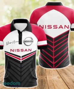 Nissan 3D Polo Shirt For Car Lover Golf Fans Gift Polo Shirt Custom Name