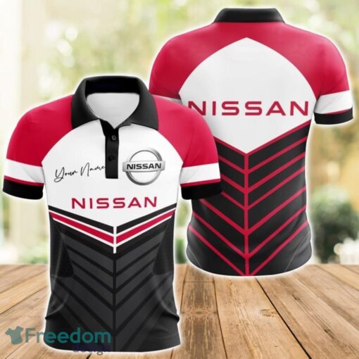 Nissan 3D Polo Shirt For Car Lover Golf Fans Gift Polo Shirt Custom Name Product Photo 1