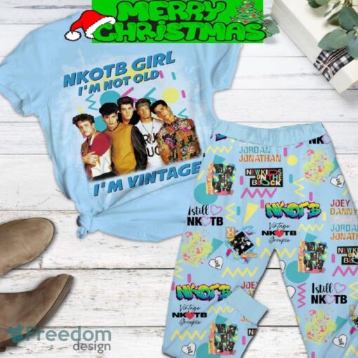 NKOTB I’m Not Old I’m Vintage True Fan Fleece Pajamas Set Christmas For Family - NKOTB I’m Not Old I’m Vintage True Fan Fleece Pajamas Set-1