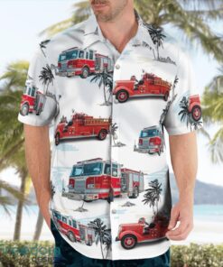 North Carolina Franklin Fire And Rescue Hawaiian Shirt Product Photo 3