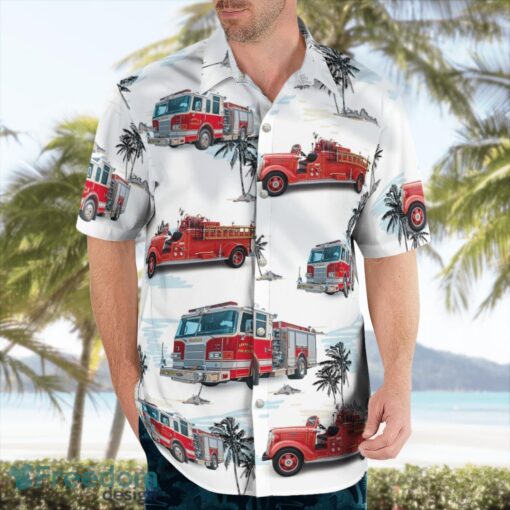 North Carolina Franklin Fire And Rescue Hawaiian Shirt Product Photo 3