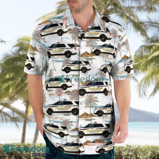 North Carolina , Morrisville Police Department Tropical 3D Hawaiian Shirt Gift For Summer Product Photo 2